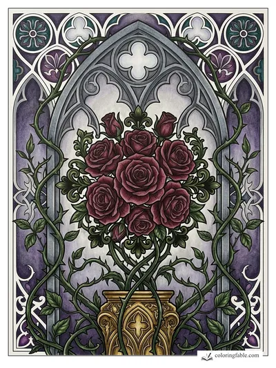 Colored example of this coloring page