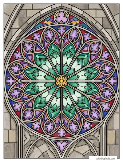Colored example of this coloring page