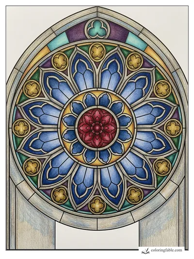 Colored example of this coloring page