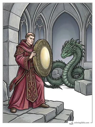 Colored example of this coloring page