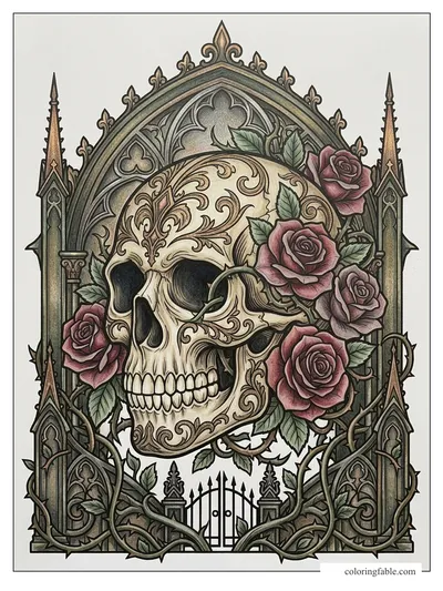 Colored example of this coloring page