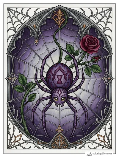 Colored example of this coloring page