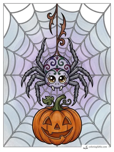 Colored example of this coloring page