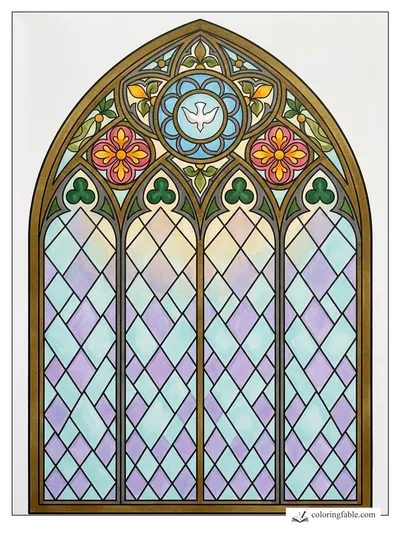 Colored example of this coloring page