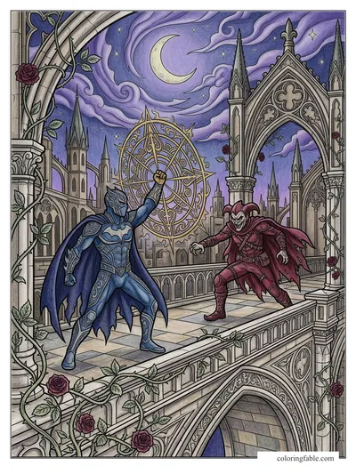 Colored example of this coloring page