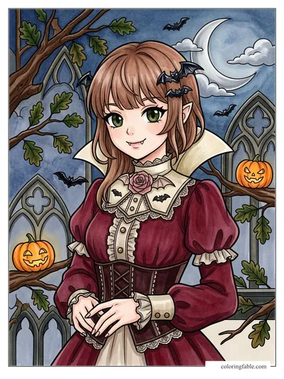 Colored example of this coloring page