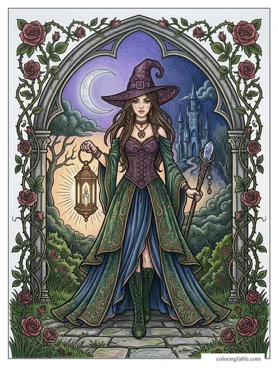 Colored example of this coloring page