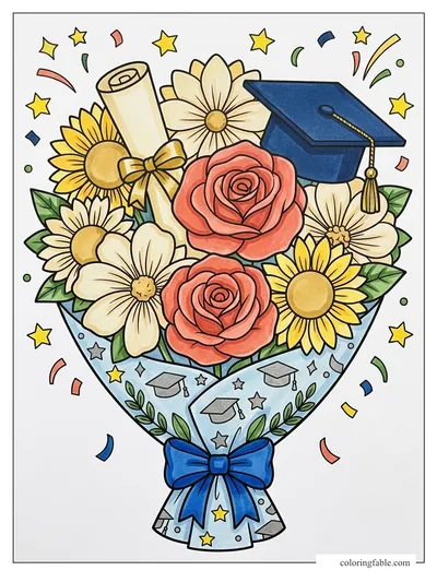 Colored example of this coloring page