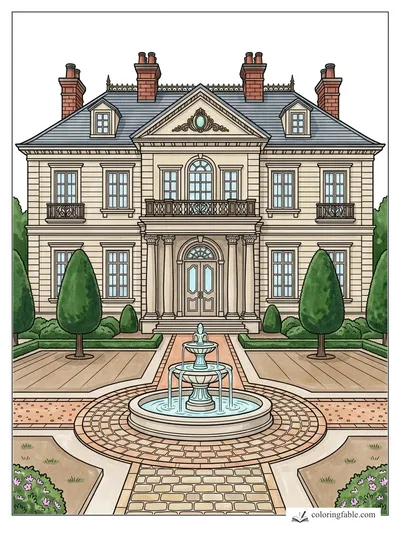 Colored example of this coloring page