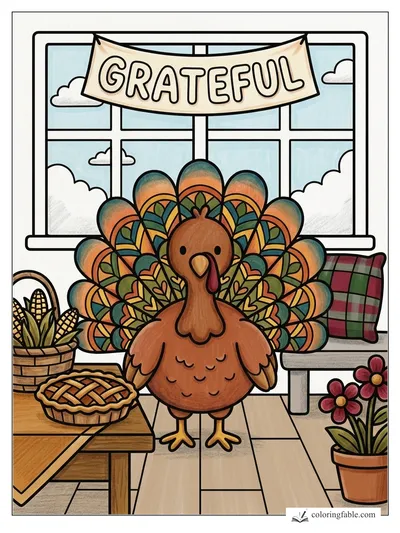 Colored example of this coloring page