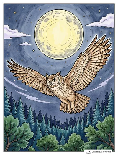 Colored example of this coloring page