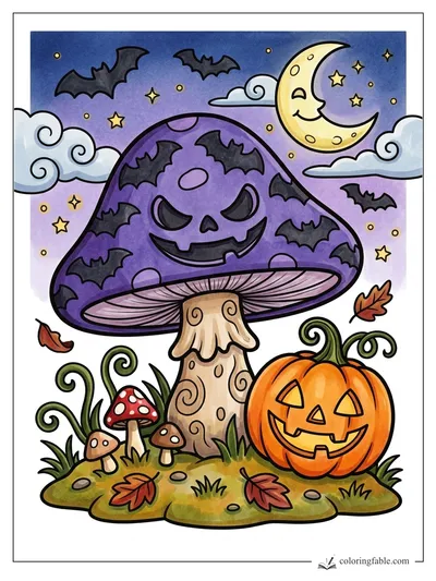 Colored example of this coloring page