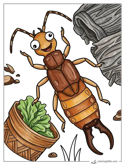 Colored example of this coloring page