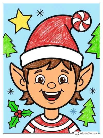 Colored example of this coloring page