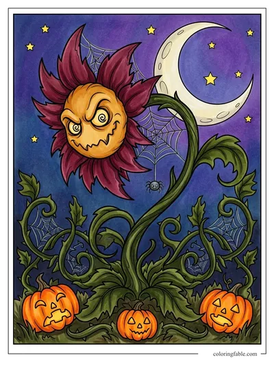 Colored example of this coloring page
