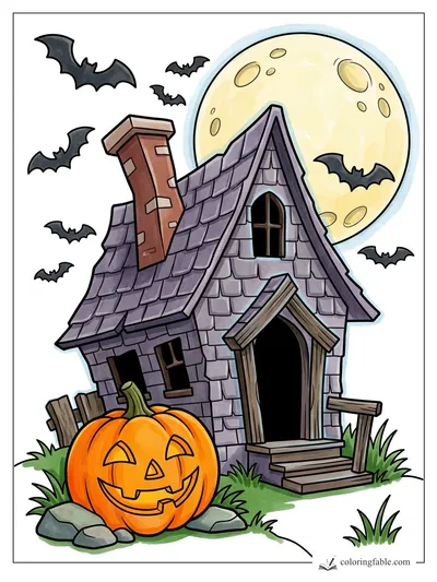 Colored example of this coloring page