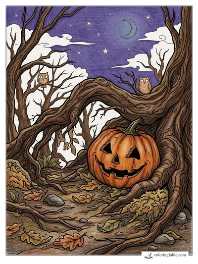Colored example of this coloring page