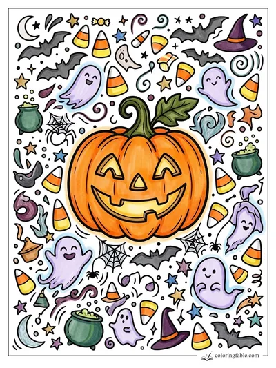 Colored example of this coloring page