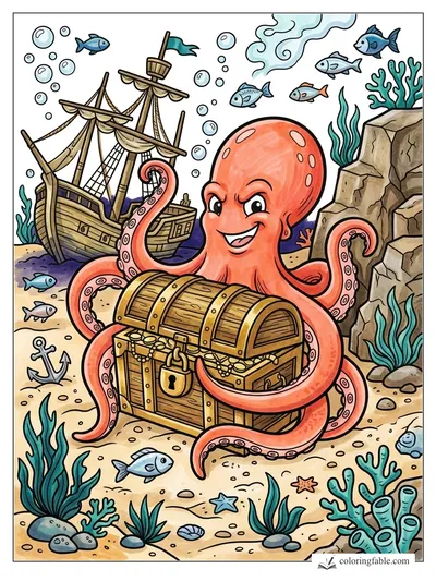 Colored example of this coloring page