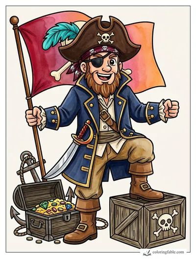 Colored example of this coloring page
