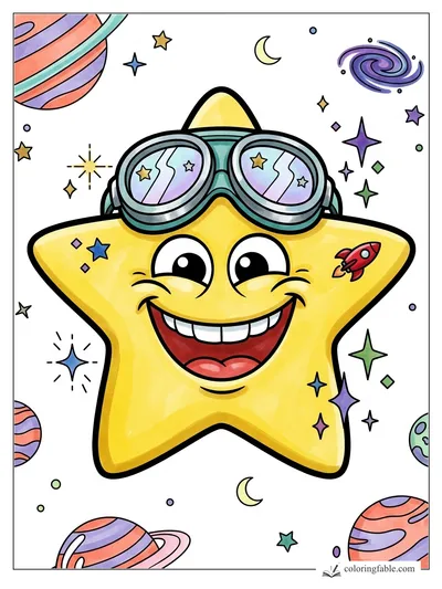 Colored example of this coloring page