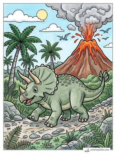 Colored example of this coloring page