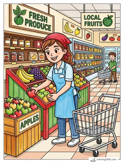 Colored example of this coloring page