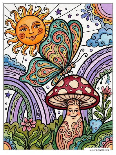Colored example of this coloring page