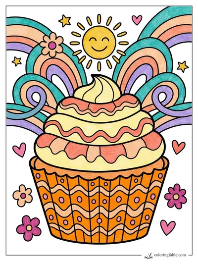 Colored example of this coloring page