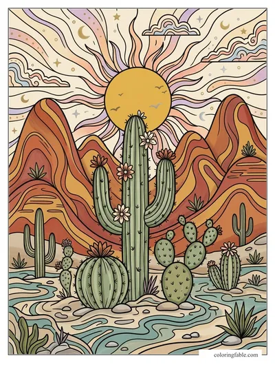 Colored example of this coloring page