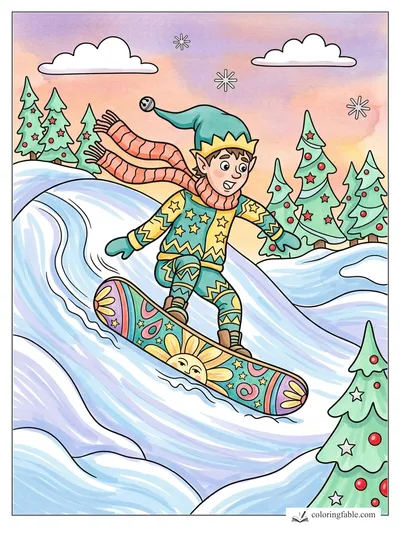 Colored example of this coloring page
