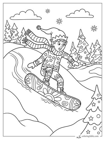 Funny coloring pages — sample drawing