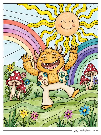 Colored example of this coloring page