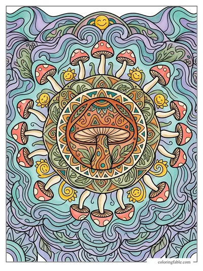 Colored example of this coloring page