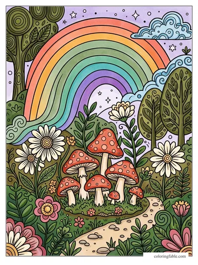 Colored example of this coloring page