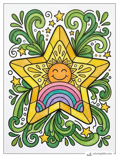 Colored example of this coloring page