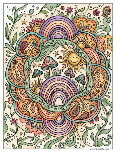 Colored example of this coloring page