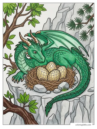 Colored example of this coloring page