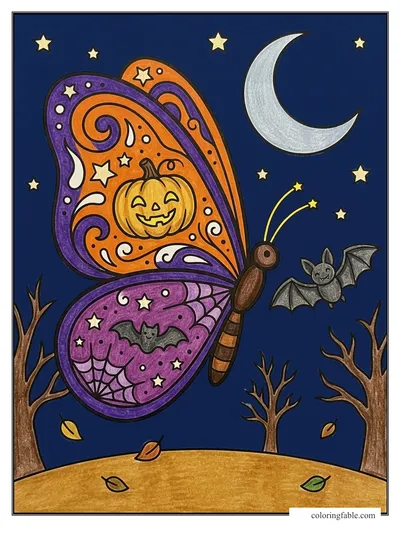 Colored example of this coloring page