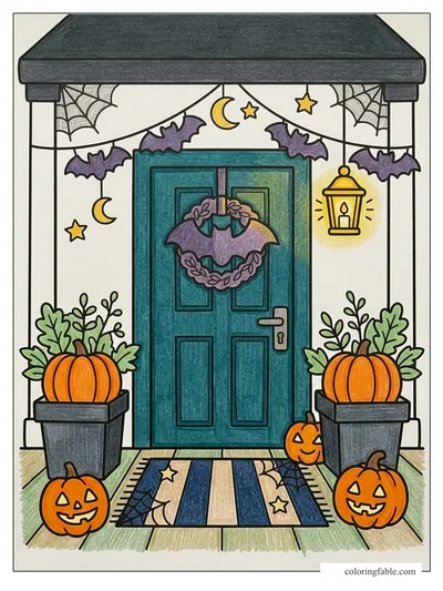 Colored example of this coloring page