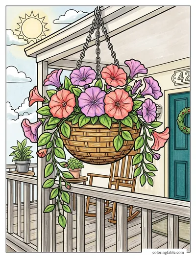 Colored example of this coloring page
