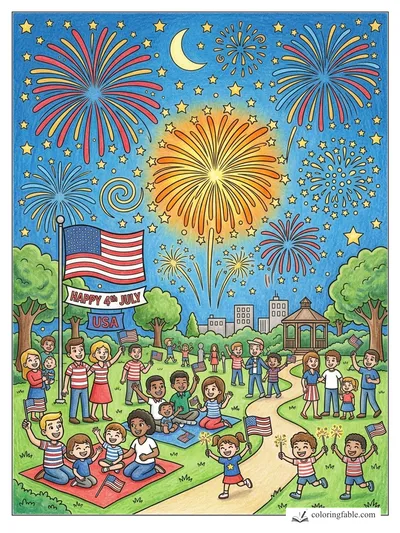 Colored example of this coloring page