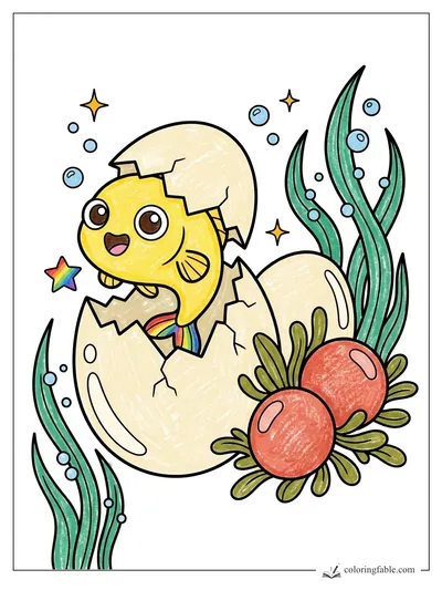 Colored example of this coloring page