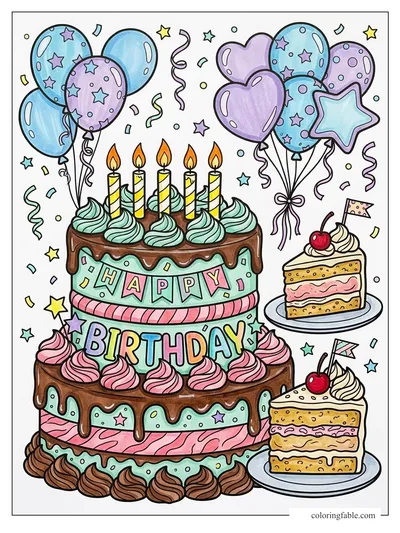 Colored example of this coloring page
