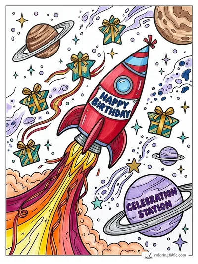 Colored example of this coloring page
