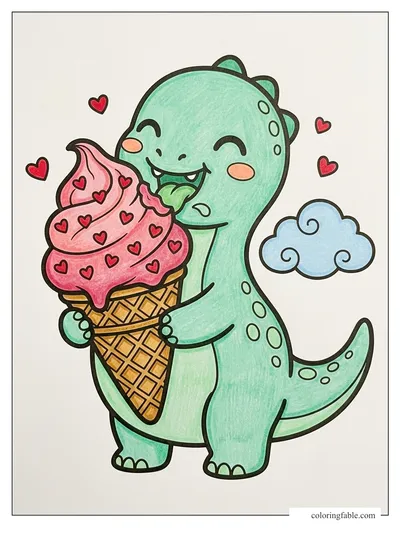 Colored example of this coloring page
