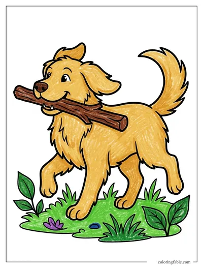 Colored example of this coloring page