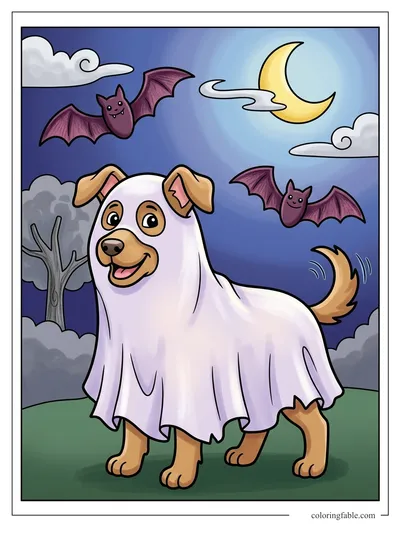 Colored example of this coloring page