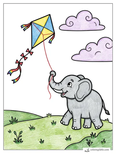 Colored example of this coloring page