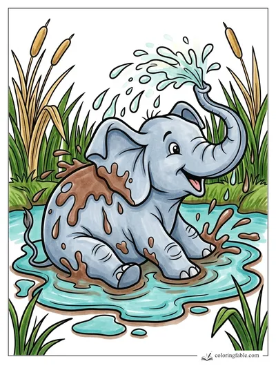 Colored example of this coloring page